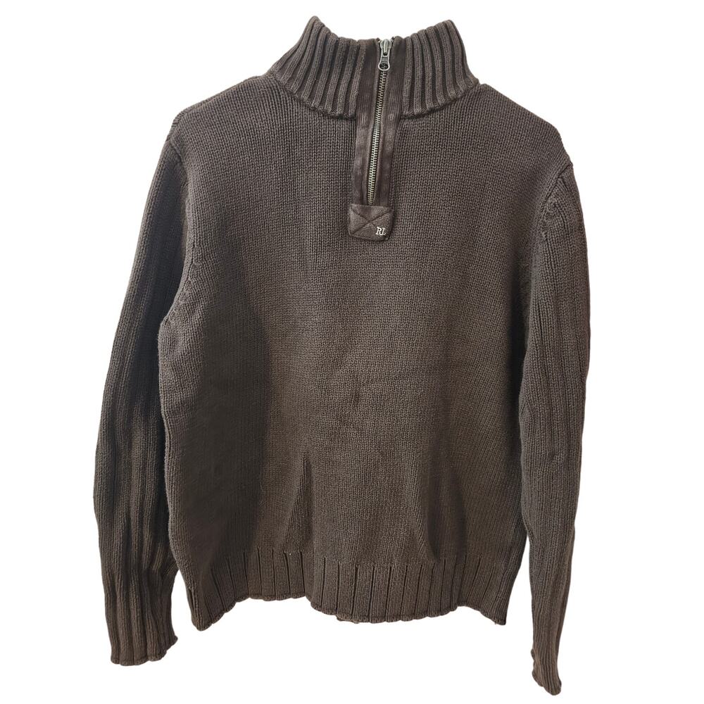 Ralph Lauren Polo Jeans Co. Men's Brown Pullover Sweater L